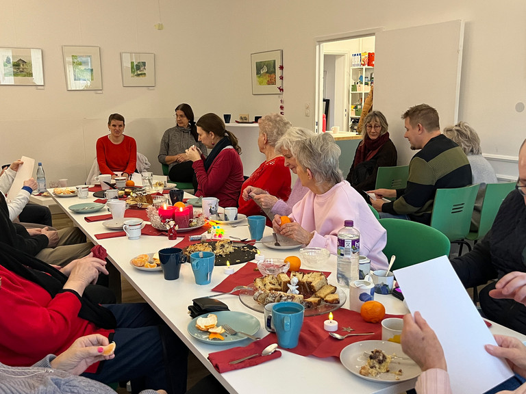 Publikum bei der Weihnachtslesung
