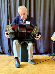 Bandoneonspieler Klaus Gutjahr
