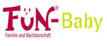 Ein stilisiertes Text-Bild-Logo mit einem Smiley und dem Text FuN-Baby - Familie und Nachbarschaft für den Kurs für Eltern mit Baby FuN-Baby der Immanuel Beratung Fennpfuhl mit dem Kinder-und Jugendgesundheitsdienst Lichtenberg (KJGD) in Berlin. Ein stilisiertes Text-Bild-Logo mit einem Smiley und dem Text FuN-Baby - Familie und Nachbarschaft für den Kurs für Eltern mit Baby FuN-Baby der Immanuel Beratung Fennpfuhl mit dem Kinder-und Jugendgesundheitsdienst Lichtenberg (KJGD) in Berlin.