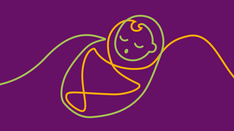Grafik von einem Baby