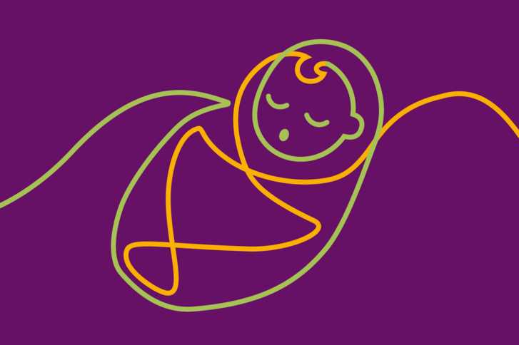 Grafik von einem Baby
