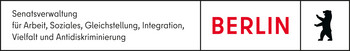 Logo der Senatverwaltung für für Arbeit, Soziales, Gleichstellung, Integration, Vielfalt und Antidiskriminierung